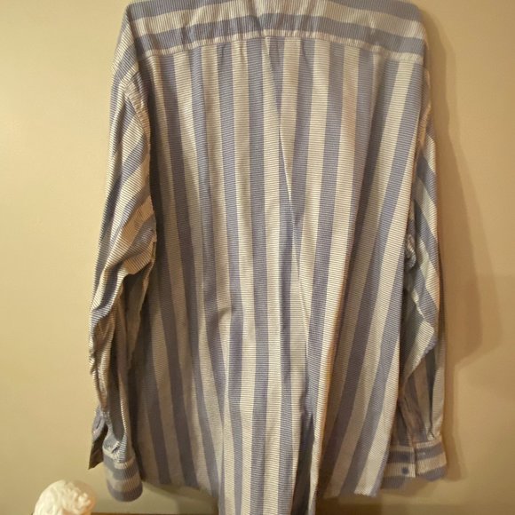 Robert Graham Dress Shirt, Men's Size 3XL/3TG - Blue Design - Picture 7 of 8